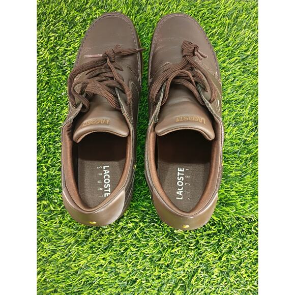 Lacoste Dreyfus Boat Shoe Chocolate Brown Leather Men\'s Size 10 main image 9